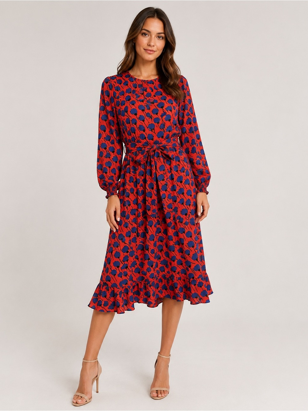 Kate Spade New York Seascape Flora Smocked Dress.